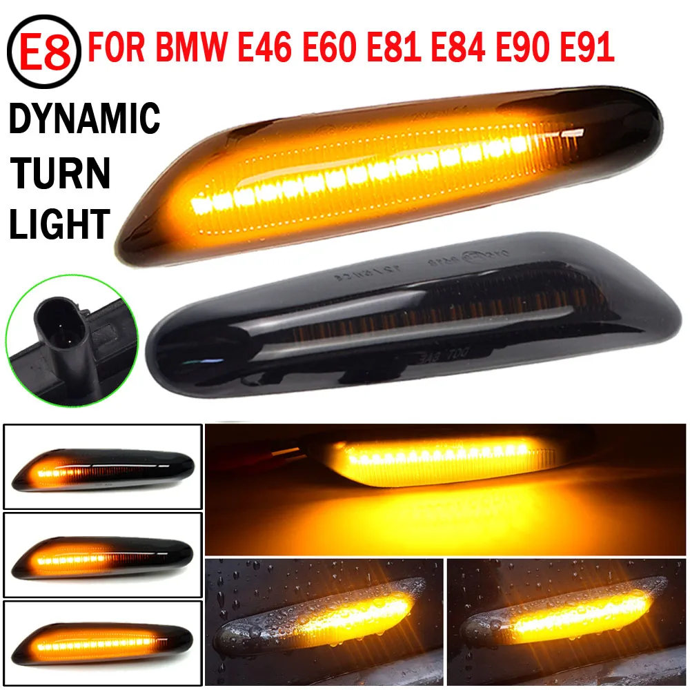 Динамический светодиодный фонарь для BMW E60 E61 E90 E91 E81 E84 E88 E92 E93 E82 E46 1 3 5 series x1 2004 2010 -