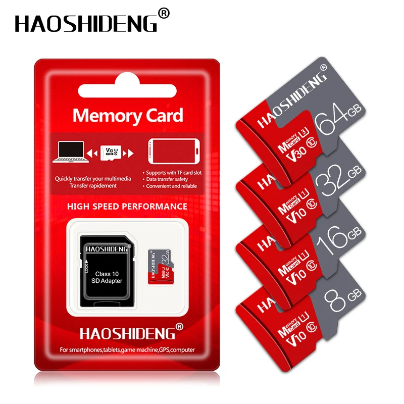 Карта памяти micro sd, 32 ГБ, класс 10, картао-де-Мемория, 64 ГБ, 32 ГБ, 16 ГБ, 8 ГБ, карта памяти micro sd, мини-карта sd