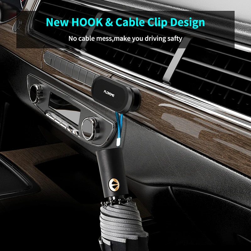 floveme magnetic car phone holder 360 degree mini strip shape stand metal magnet gps car mount stand wall office bedroom bracket free global shipping