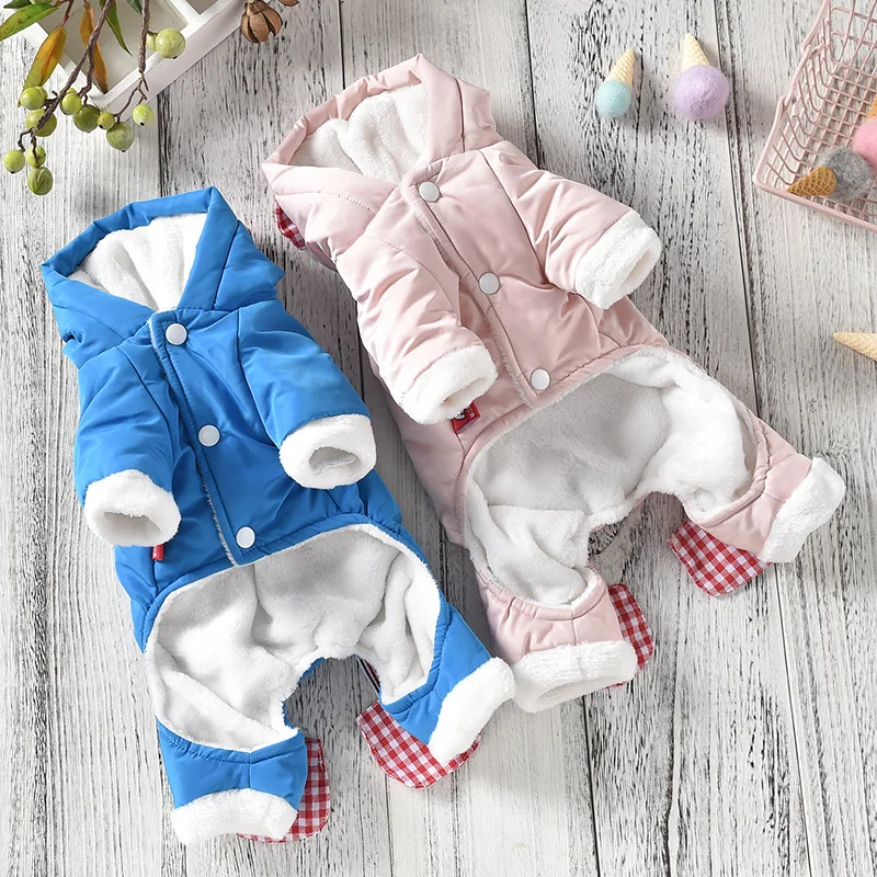 Озорной кот одежда для собак четыре фута толстая хлопковая Стеганая пуховая