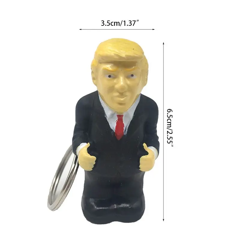 Брелок с изображением Дональда Трампа связка для ключей от стресса в машине