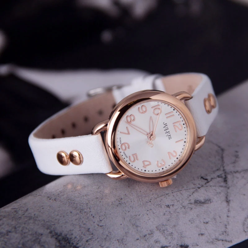 

Ladies Leather Strap Women Simple Fashion Casual Watch Girl Popular Round Analog Quartz Watches Student Hour Female Time Clocks