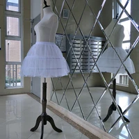 newest designing girls 2 hoop crinoline short petticoat skirt underskirt lolita dress adjustable