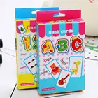 Детский комплект из 2 предметов Caroon Английский алфавит цифры флэш-карты развивающая игрушка улучшить детские арифметика навыки подарок для ребенка
