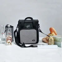waterproof fashion lunch bag office lady food insulated pouch kids school bento thermal handbag picnic fruit snack drink cooler