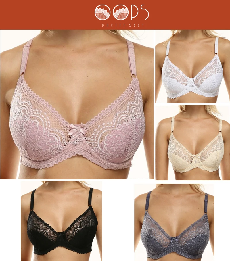 Женский кружевной ультратонкий бюстгальтер нижнее белье с регулируемыми