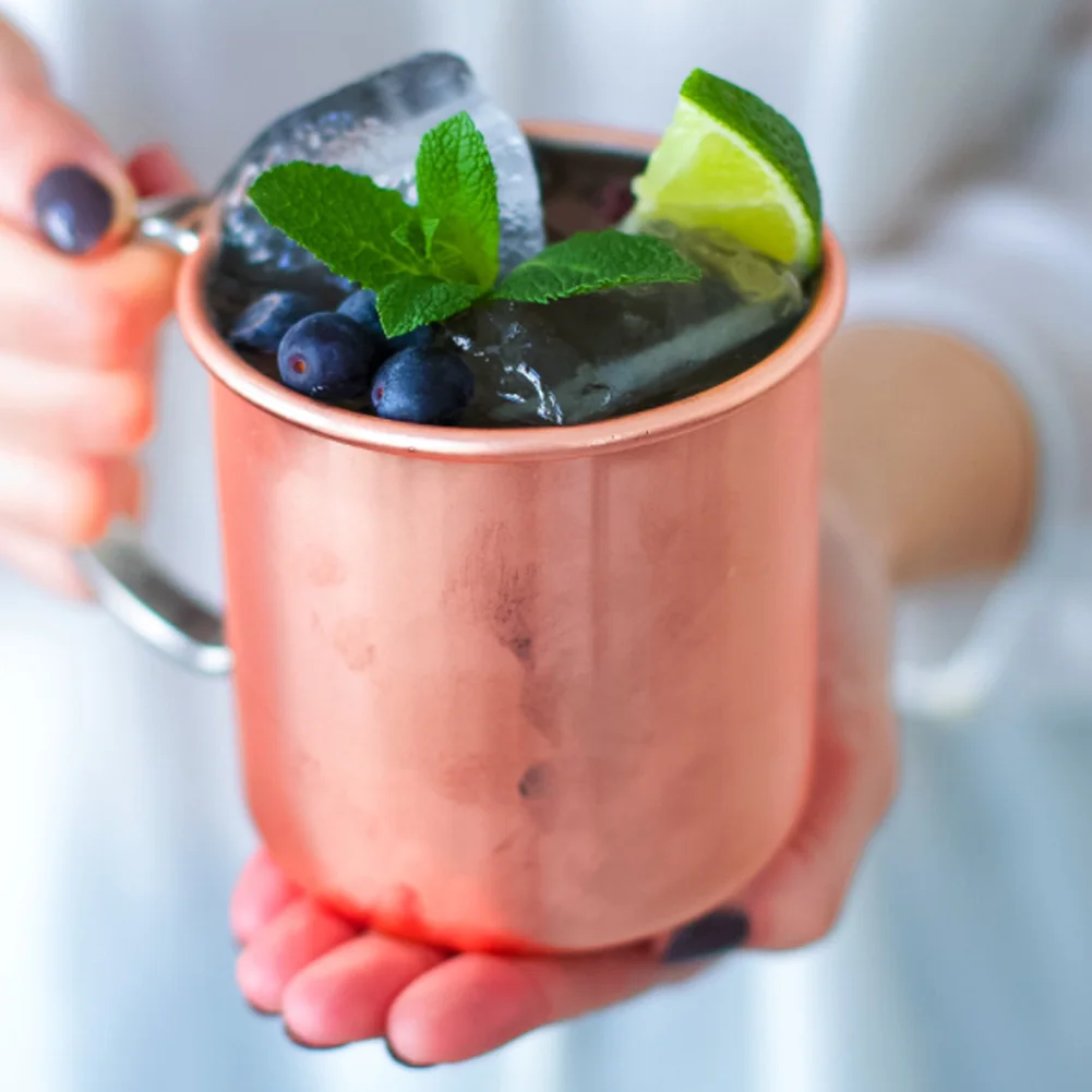 Медная кружка Московского Мула 420/500 мл из нержавеющей стали прочная твердая для