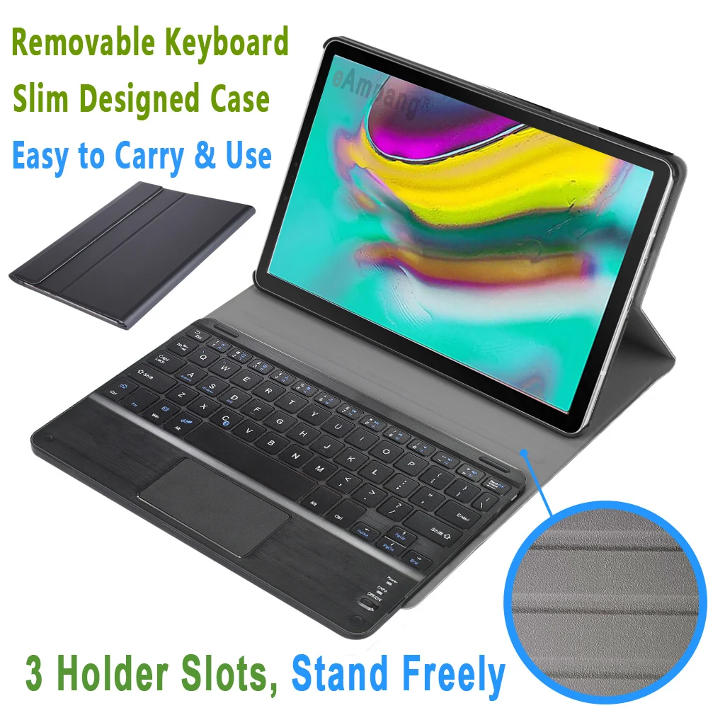 

Touchpad Keyboard Case for Samsung Galaxy Tab S5e 10.5 T720 T725 Russian Spanish Arabic Hebrew Korean Turkish Portugues Keyboard