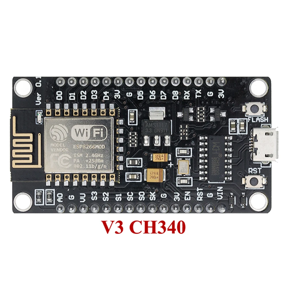 

10PCS New Version Wireless Module CH340 NodeMcu V3 Lua WIFI Internet of Things Development Board Based ESP8266