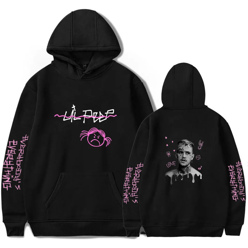Новинка хип хоп Lil толстовки с открытым носком Hell Boy Lil. Peep мужской Женский пуловер