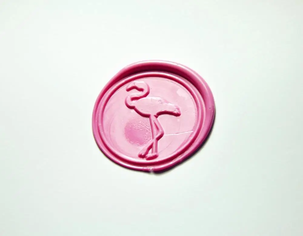 Фламинго воск печать сургучные печати Индивидуальный восковой подарок Воск для