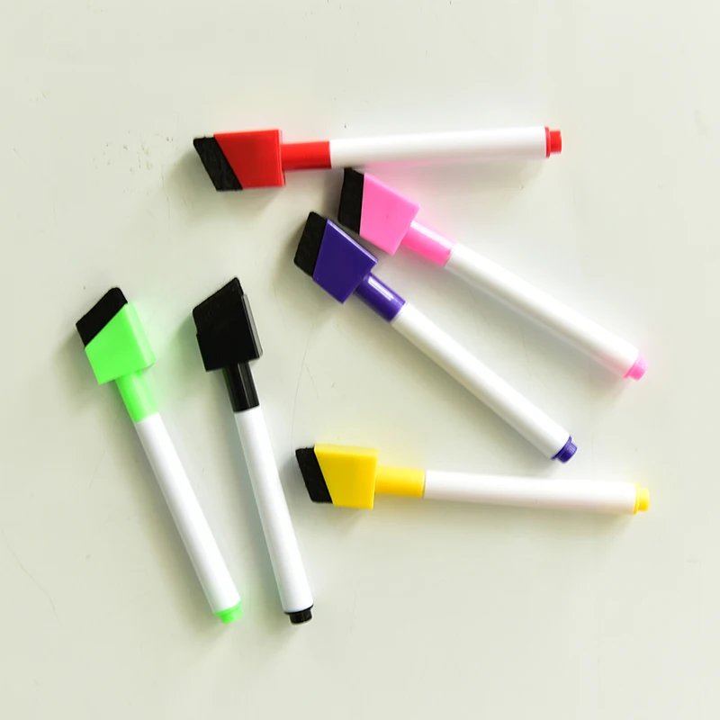 5 шт. белая доска стираемая сухая маркер ручка с ластиком школьные