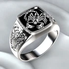 Мужское кольцо с тиснением Скорпион, памятное ювелирное изделие в стиле панк, европейский и американский креативный подарок для молодвечерние
