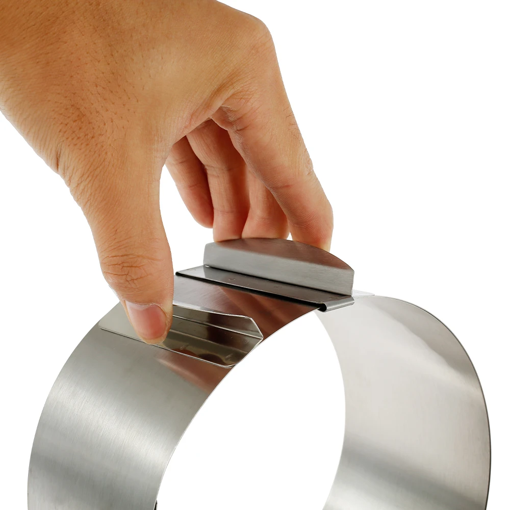 Регулируемое кольцо для мусса 3D круглая форма торта выпечки из нержавеющей стали