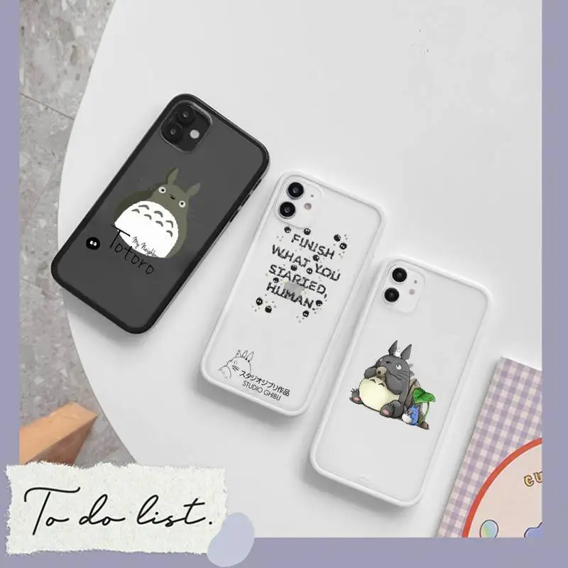 

Miyazaki Hayao Spirited Away Phone Case matte transparent For iphone 7 8 11 12 plus mini x xs xr pro max cover