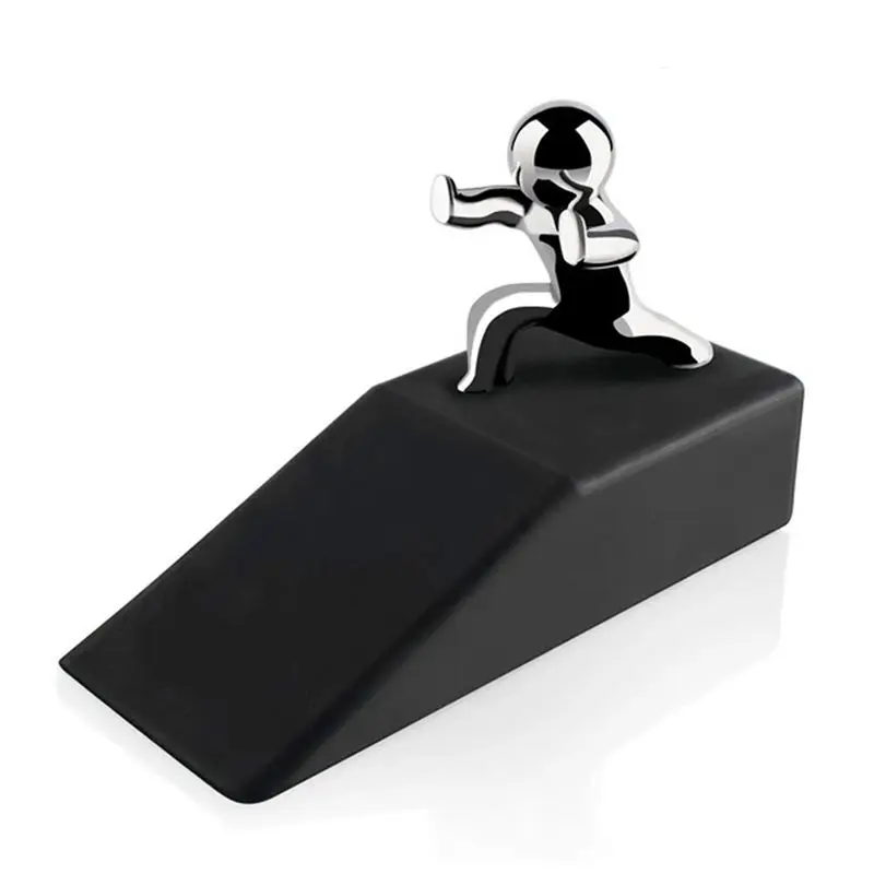 

Zinc Alloy Little and Man with Non-slip Rubber Bases Door Stop Safe Anti-collision Door Stopper Noveltydesign Decorative CNIM Ho
