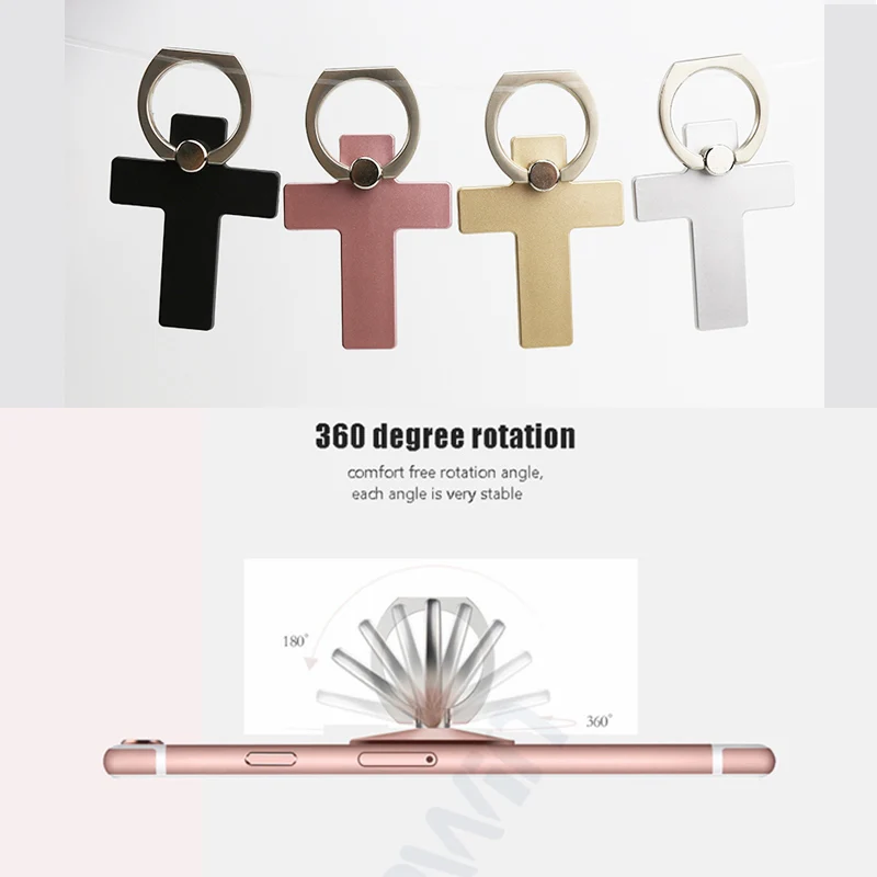 

Universal Cross Finger Ring Holder For iPhone 12 11 Pro Max Samsung Xiaomi 11 Metal Mobile Phone Socket Tablet Ring Holder Stand