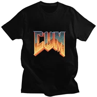doom cum tshirts mens summer fashion short sleeve casual oversized t shirt tops vintage graphic tee shirt men cotton t shirts