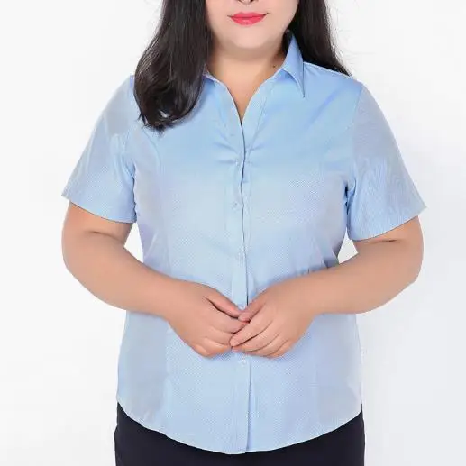 Большая женская рубашка 2020 элегантная офисная одежда блузка Весна Лето короткий