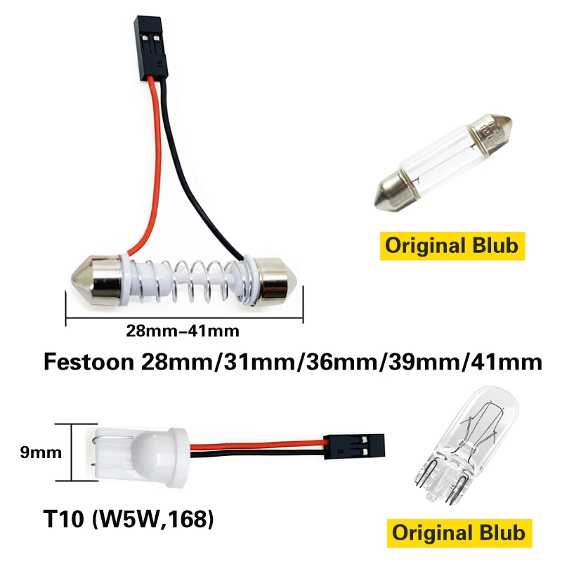 2x T10 W5W Festoon C5W светодиодная лампа для освещения салона автомобиля Auto Lamp Bulb For KIA rio 3 5