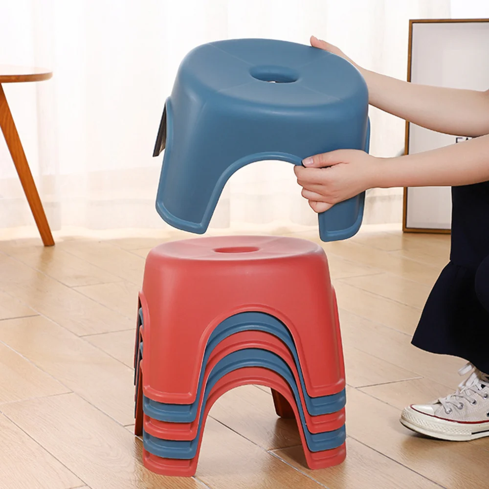

1pc Home Use Footstool Non-slip Low Stool Furniture Bathroom Stool Small Stool