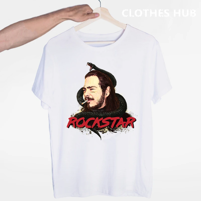 Футболка Singer post malone, Мужская модная летняя футболка в стиле хип-хоп, топ с короткими рукавами и круглым вырезом с принтом «post malone» для мальчиков - Цвет: Зеленый