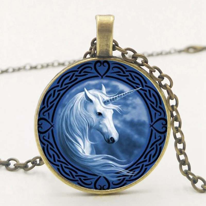 Горячее предложение! Распродажа! Ожерелье с подвеской в виде единорога из