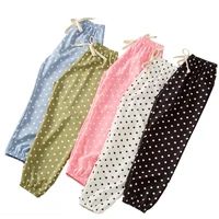 polyester childrens anti mosquito pants bloomers thin polka dot baby pants girls and girls summer baby 3 10years