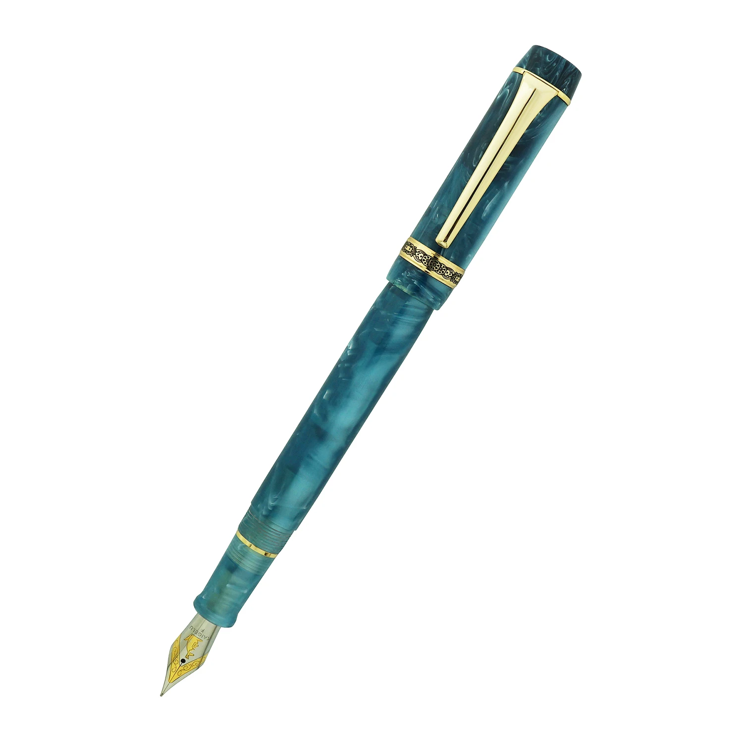 Kaigelu 316A Celluloid Fountain Pen Beautiful Blue Patterns Iridium EF/F/M Nib Writing Ink Office Business School Gift | Канцтовары для