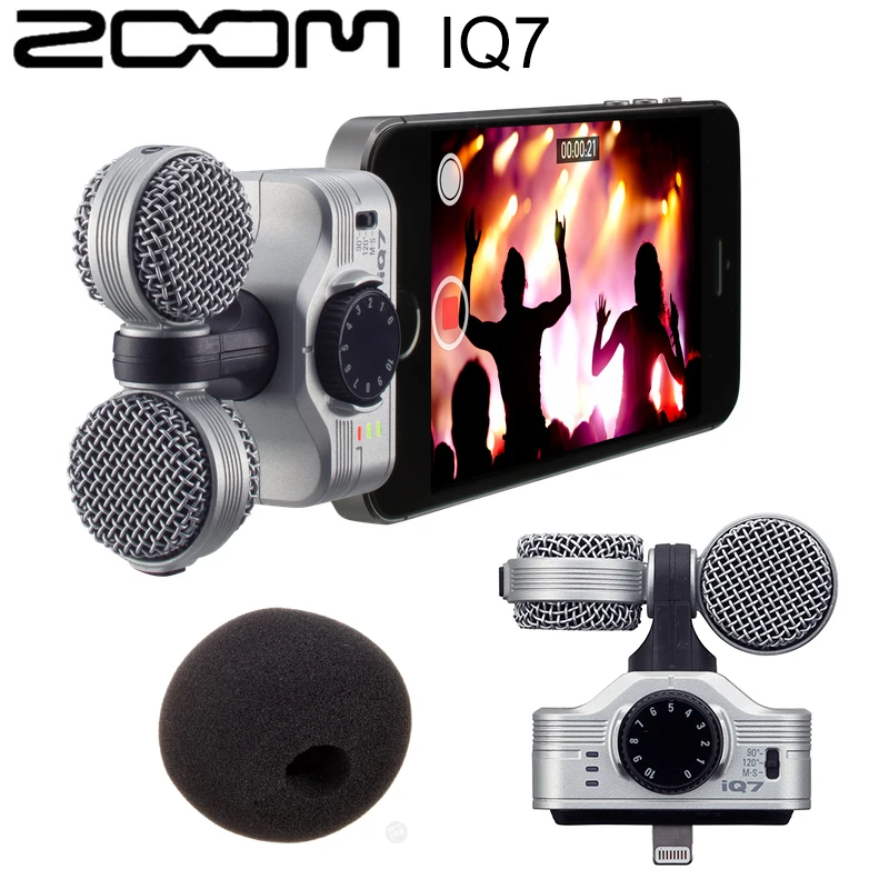 Оригинальный Стерео конденсаторный микрофон Zoom IQ7 со средней стороны для iPhone 11 Pro