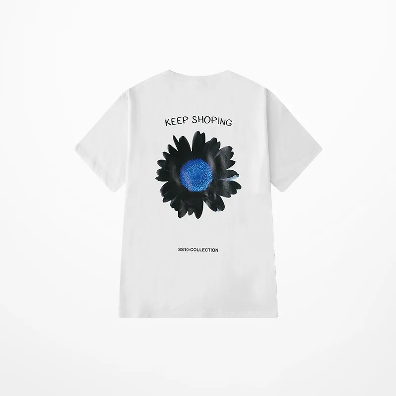 INS Tide/брендовая мужская футболка с забавным принтом подсолнуха для мужчин и