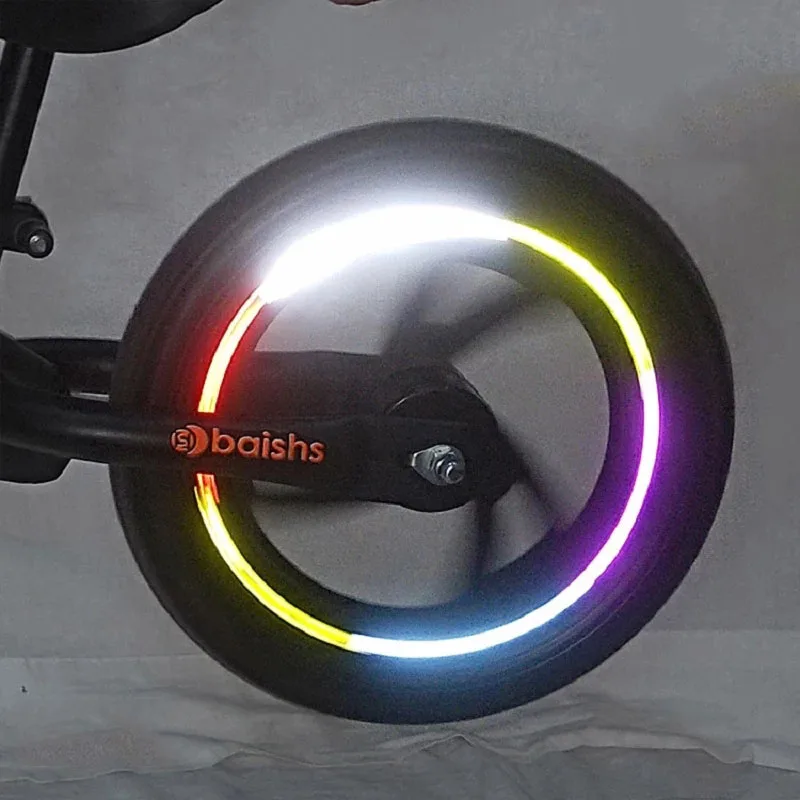 

Children Bicycle Tire Rim Reflective Stickers Motorcycle Balance Bike Reflective Strips Night Riding Safety Warning Car Stickers