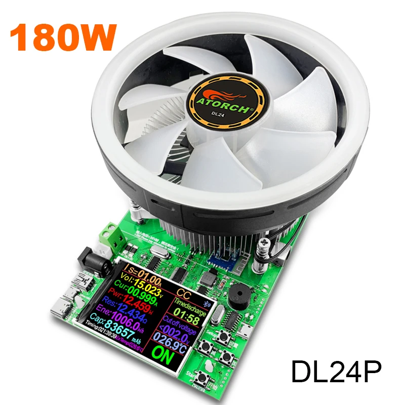 200V20A180W регулируемый постоянный ток электронная нагрузка батарея тестер usb dc 12V24V свинцово-кислотный литиевый разрядный измеритель емкости - Цвет: Digital control 180W