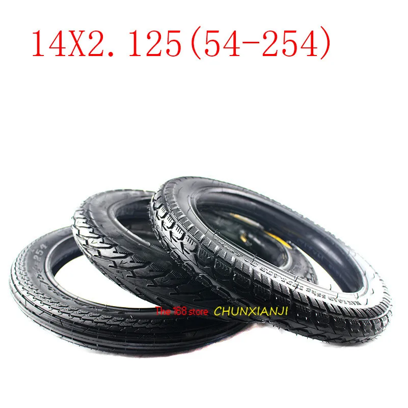 Супер 14 дюймовая шина 14X2 125/54 254 внутренняя камера шины подходит для многих