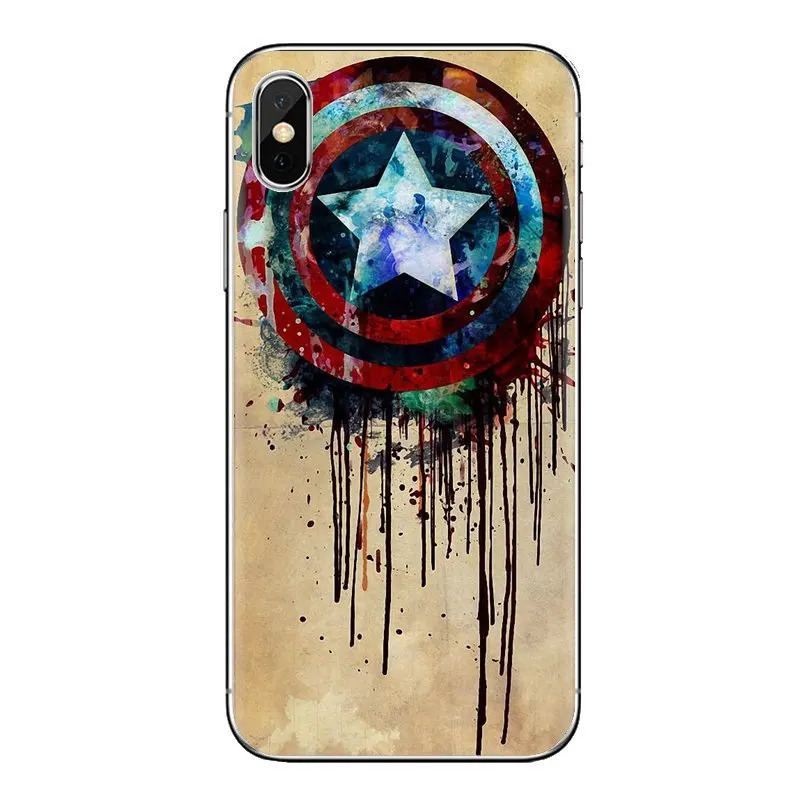 Housing Chris Evans Captain America Shield For Samsung Galaxy S2 S3 S4 S5 MINI S6 S7 edge S8 S9 Plus Note 2 3 4 5 8 Coque Fundas |