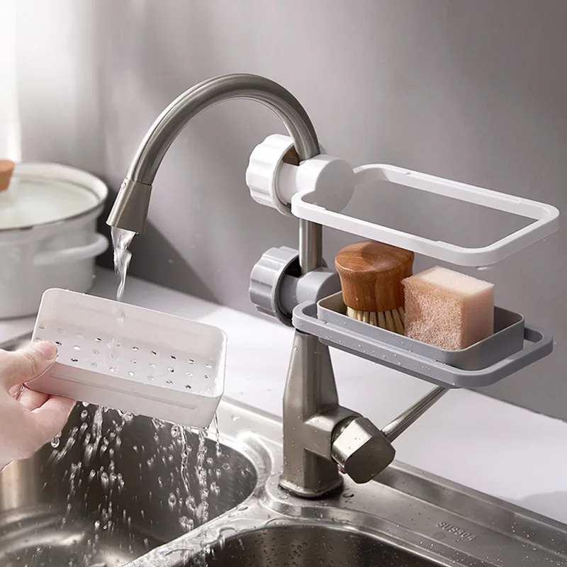 Держатель для кухонного смесителя MOM'S держатель зажим ткани посуды полка слива