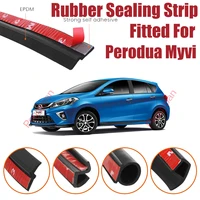 door seal strip kit self adhesive window engine cover soundproof rubber weather draft wind noise reduction for perodua myvi