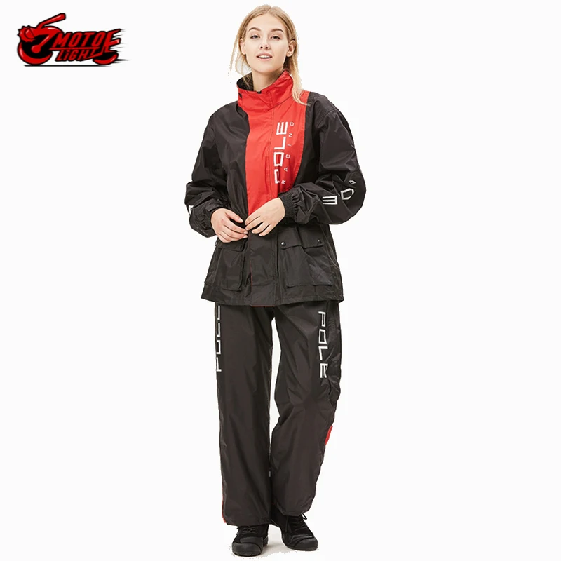 POLE Motorcycle Raincoat Breathable Split Type Jacket Pants Motocross Rain Suit Motorbike Suits | Автомобили и мотоциклы
