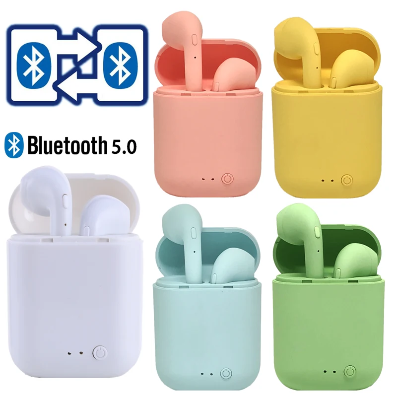 

i7 Mini-2 TWS Wireless Earphones Bluetooth 5.0 Earphone Matte Earbuds Charging Box Wireless Headset Headphones for xiaomi iphone