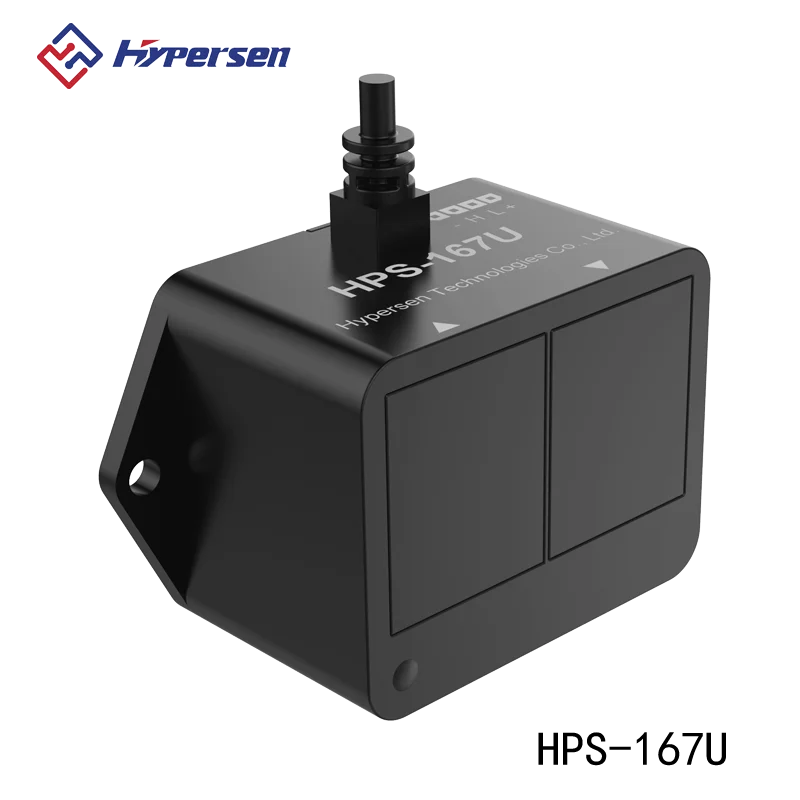 Verkaufen Hypersen HPS-167C Und HPS-167U Einzigen Punkt Im Bereich Sensor Hindernis Vermeidung ToF 35m Lidar Modul Mit IP65 Wasserdichte Hous