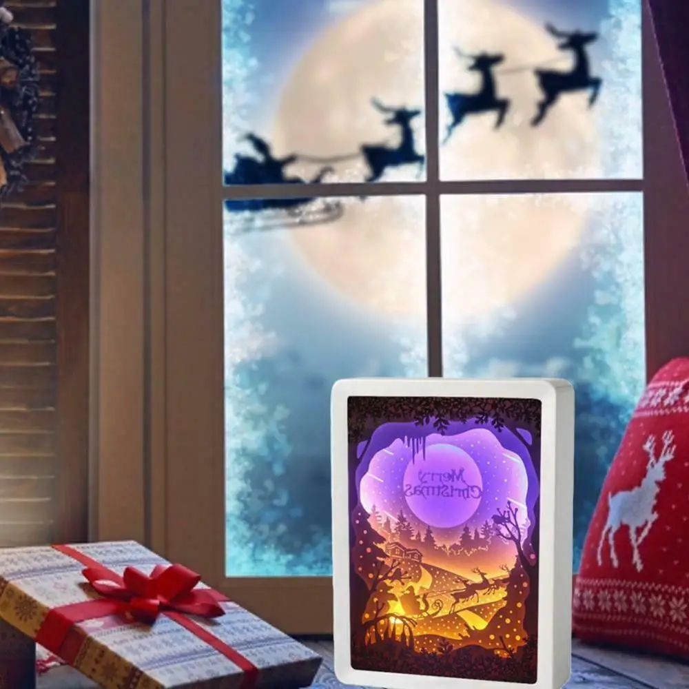 Новый 3D Рождественский фестиваль Бумага резные изделия украшения кроя