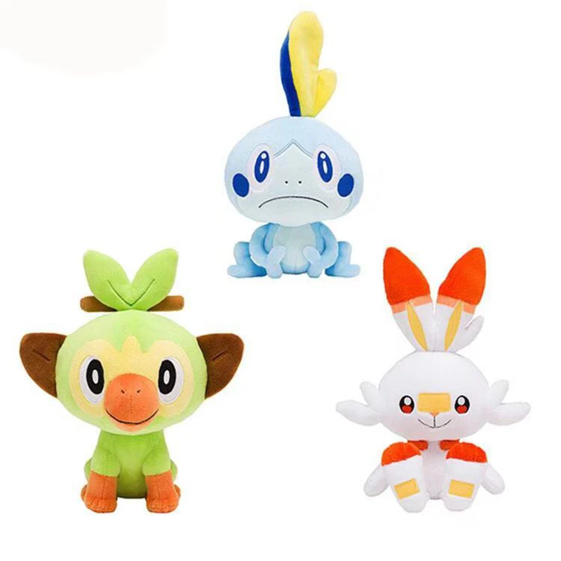 20 см 30 Меч Щит госанкэ Sobble Grookey Scorbunny плюшевые игрушки в форме обезьяны с
