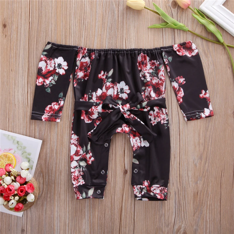 Детский комбинезон с открытыми плечами на шнуровке длинным рукавом | Мать и