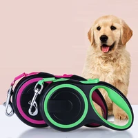 automatic dog leash pet traction rope retractable walking large dog leash running strap belt flexible rope collar puppy products