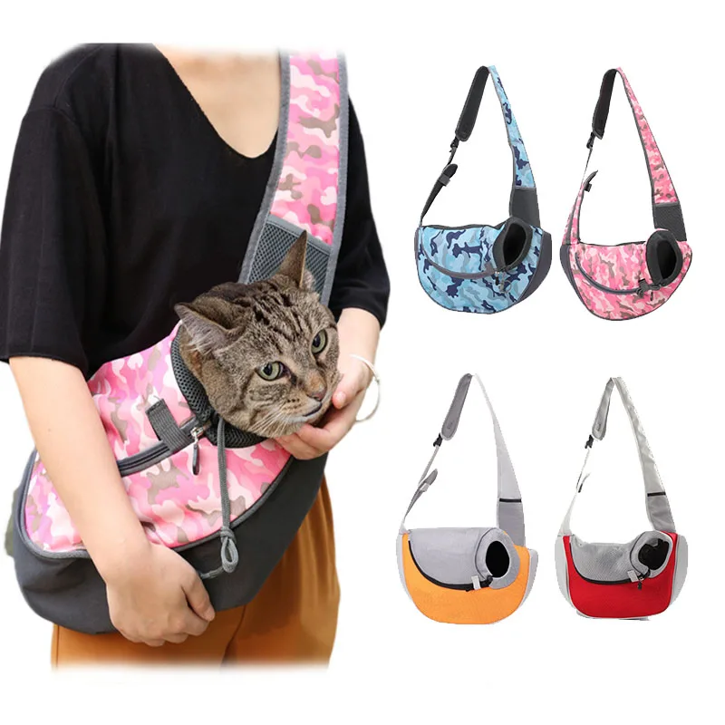 

Pet Dog Sling Carrier Breathable Mesh Travel Safe Sling Bag Carrier for Dogs Cats Portable Kitten Carrying Bag Backpack Pets