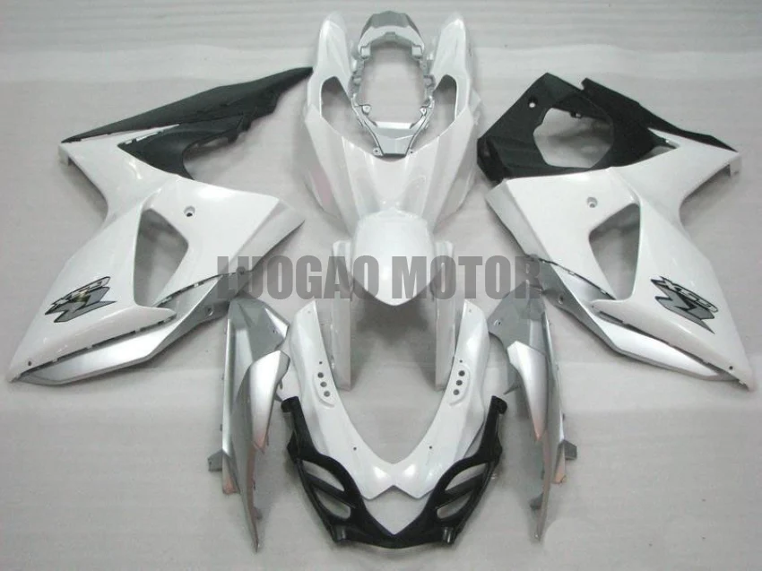 

Injection cowlings fairings kit for white silver blk SUZUKI Bodywork GSXR1000 body kits 2009 2010 2011 2012 2013 2014 2015 2016