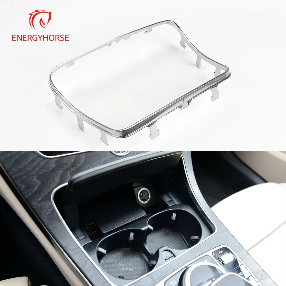 

Car Water Cup Holder Strip Plating Ashtray Trim Ring For Mercedes benz C Class W205 GLC W253 2056830900