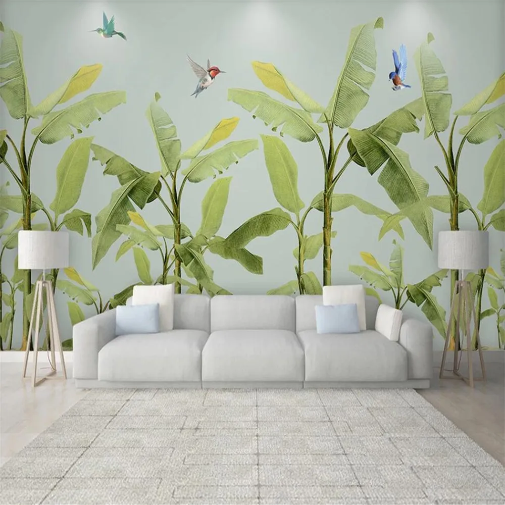 3D обои Milofi на заказ Настенные с изображением растений морского побережья банана