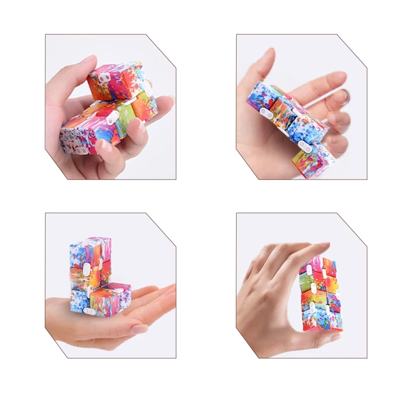 

85DE 1PC Infinity Cube for Kids & Toddlers Interactive Playhouse Kit Educational Toy Infinite Cube Toys Anxiety Relief