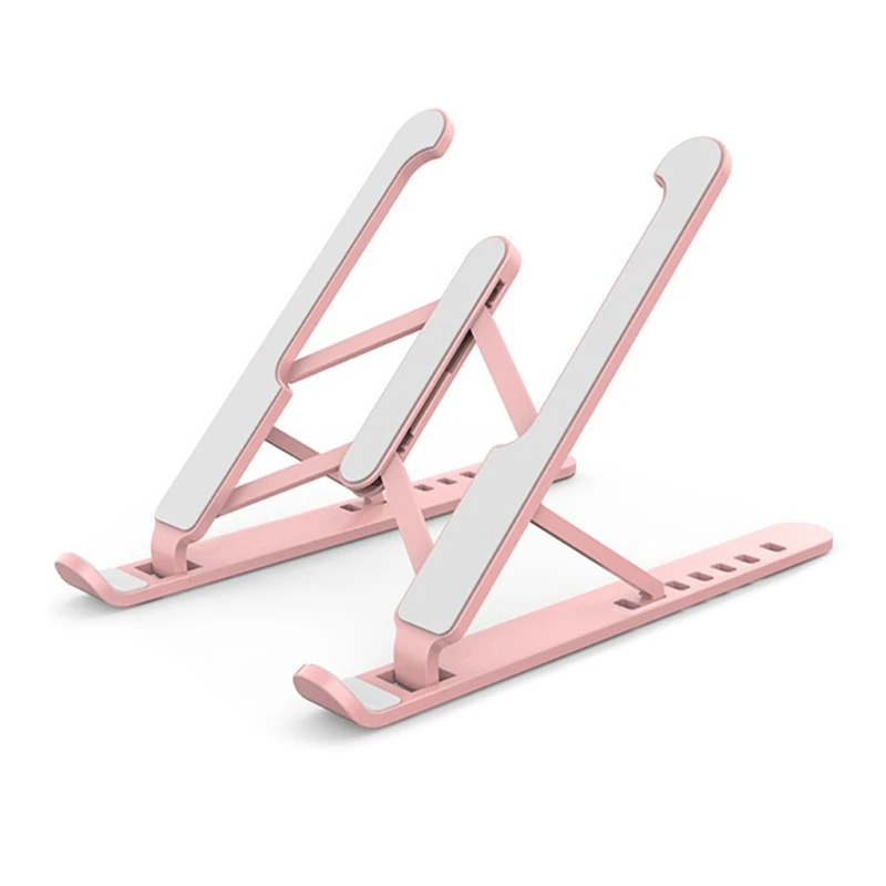 

H8WA Laptop Stand Computer Tablet Holder Riser Stand 8 Angles Adjustable Metal Ergonomic Foldable Portable for 1-17'' Screen